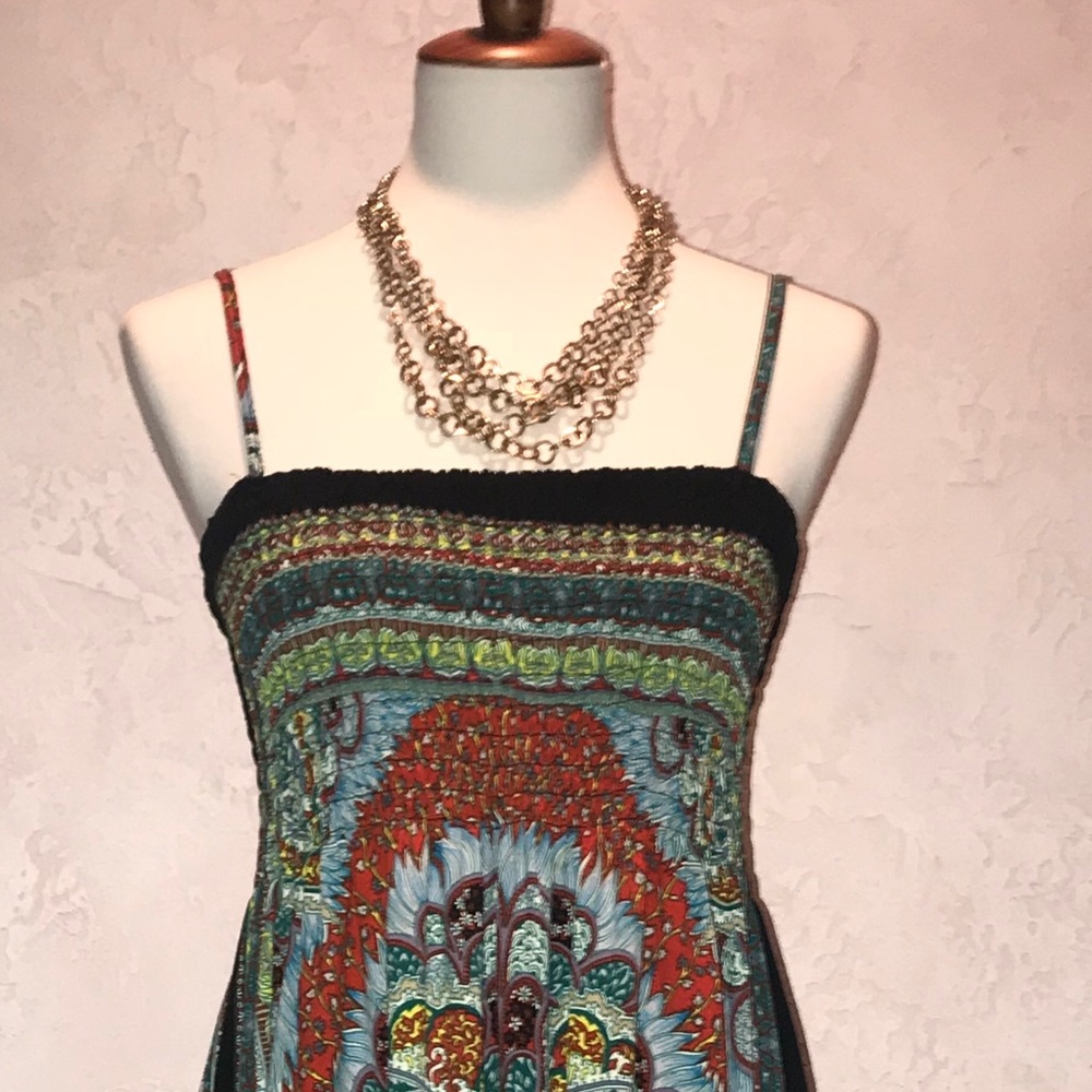 Bohemian One Size Fits All Adjustable strap dress!